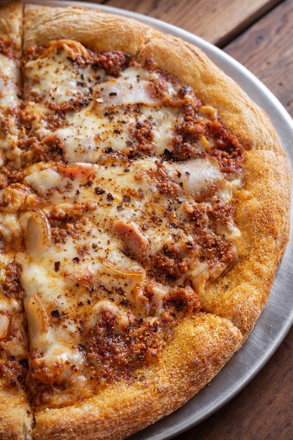 Pizza Bolognesa artesanal - Salsa napolitana, mozzarella, carne bolognesa - Fermento Neiva